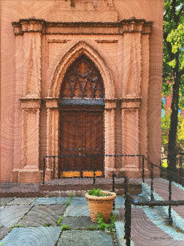 Mott Street- Old St. Patricks Basilica von Marilyn Henrion, Malerei kaufen auf Singulart