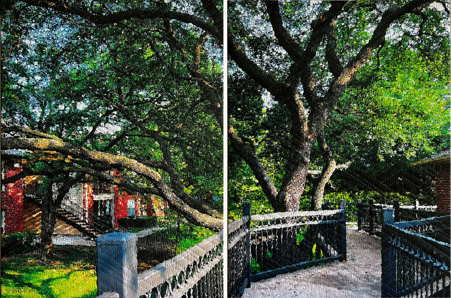 Preston Place 4 Diptych, Plano Texas Marilyn Henrion