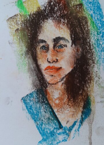 Veiled Intensity by Fariha Ghezal Yousufzai, Painting for Sale on Singulart