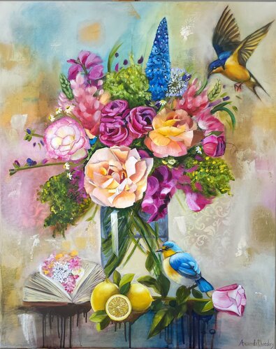 "In Full Bloom" de Amanda Rheeders, Pintura a la venta en Singulart