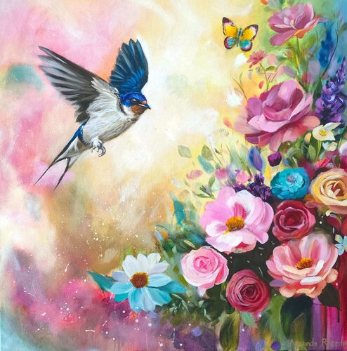 "Messenger of the Spring" by Amanda Rheeders, Painting for Sale on Singulart