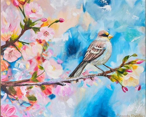 "Branch and Beak" de Amanda Rheeders, Pintura a la venta en Singulart