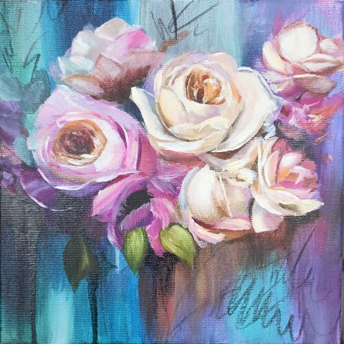 "Symphony of Roses" de Amanda Rheeders, Pintura a la venta en Singulart