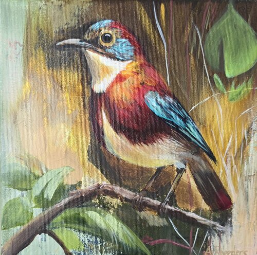 "Crimson Witness" de Amanda Rheeders, Pintura a la venta en Singulart
