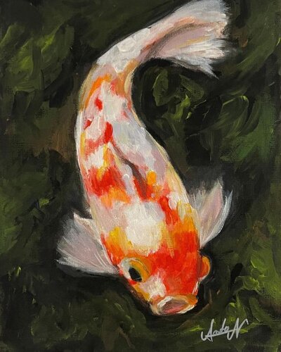 Kohaku Fish van Nicolae Antonia, Schilderij te koop op Singulart