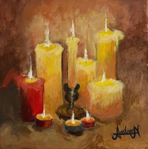 Candles von Nicolae Antonia, Malerei kaufen auf Singulart