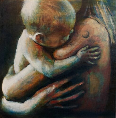Moon by Patrick Vertenten, Painting for Sale on Singulart