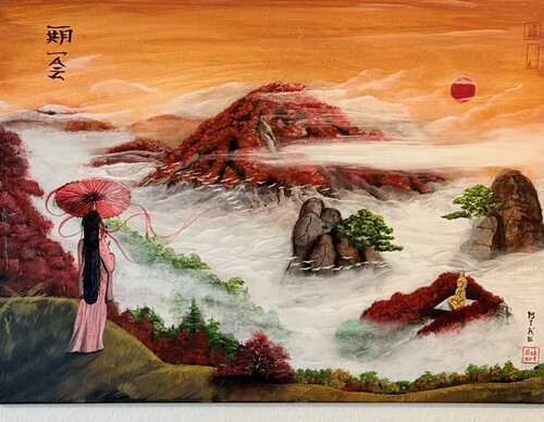 Dieser eine Moment ( Ichigo Ichie) de Mike Eckert, Pintura a la venta en Singulart