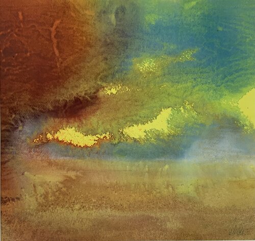 Wenn der Himmel die Erde berührt. di Siegfried Krön, Pittura in vendita su Singulart