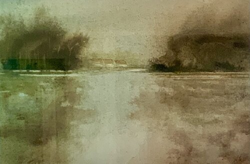Aus dem Zyklus „Auenlandschaft“ di Siegfried Krön, Pittura in vendita su Singulart