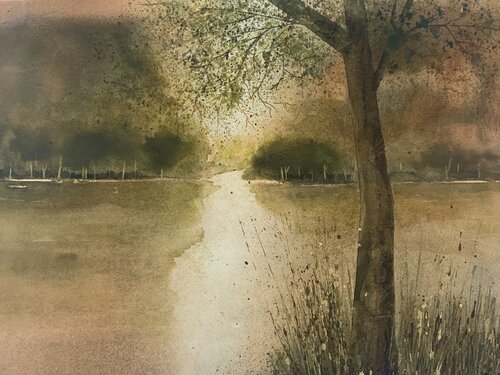 Aus dem Zyklus Auenlandschaften by Siegfried Krön, Painting for Sale on Singulart