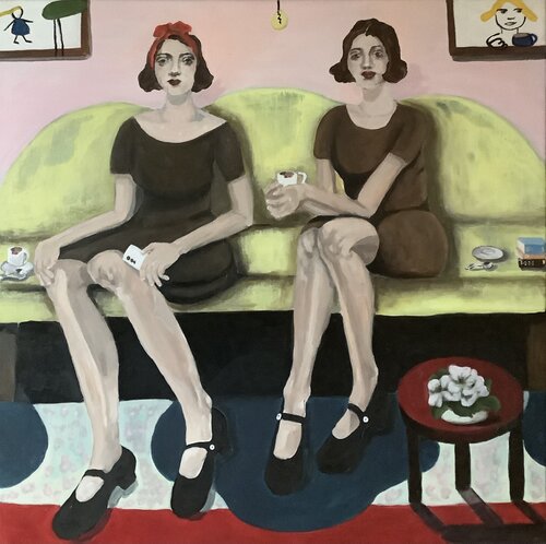 The Coffee Break van Sharon Champion, Schilderij te koop op Singulart