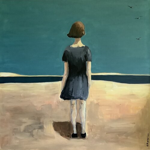 The Beach van Sharon Champion, Schilderij te koop op Singulart