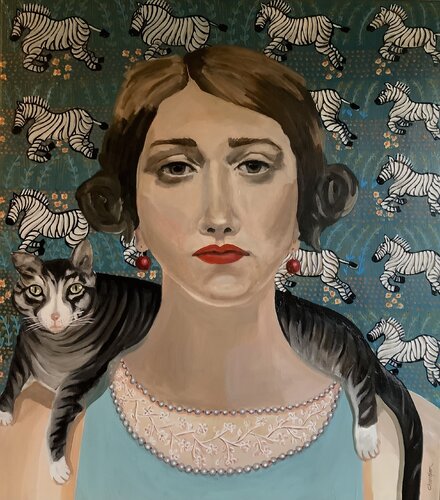 Her best friend par Sharon Champion, Peinture en vente sur Singulart