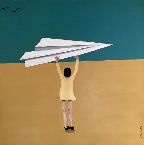 Think Big van Sharon Champion, Schilderij te koop op Singulart