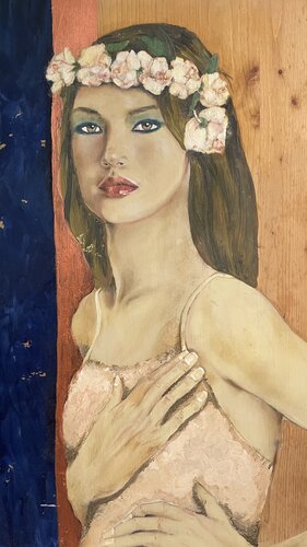Ninfa delle rose von Elena Di Rosa, Malerei kaufen auf Singulart