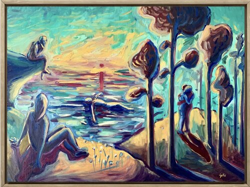 Fiorire e sfiorire dell’amore by Gabriele Pietrantuono, Painting for Sale on Singulart