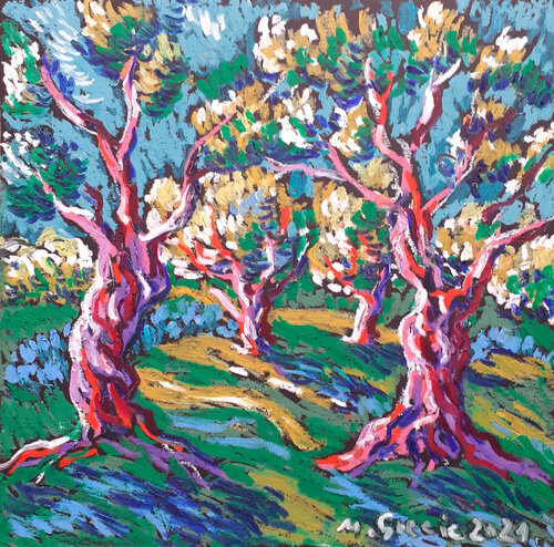 Olive grove No 33 von Maja Grecic, Zeichnungen kaufen auf Singulart