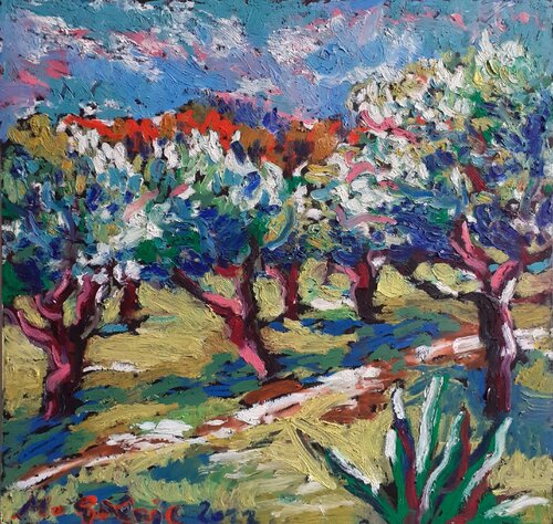 Olive grove No 34 von Maja Grecic, Zeichnungen kaufen auf Singulart