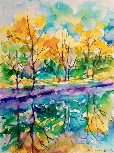 Reflections XX by Maja Grecic, Work on Paper for Sale on Singulart