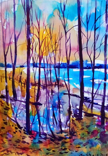 Reflections XIV de Maja Grecic, Obra en papel a la venta en Singulart