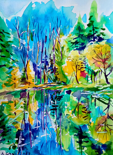 Reflections XIX by Maja Grecic, Work on Paper for Sale on Singulart