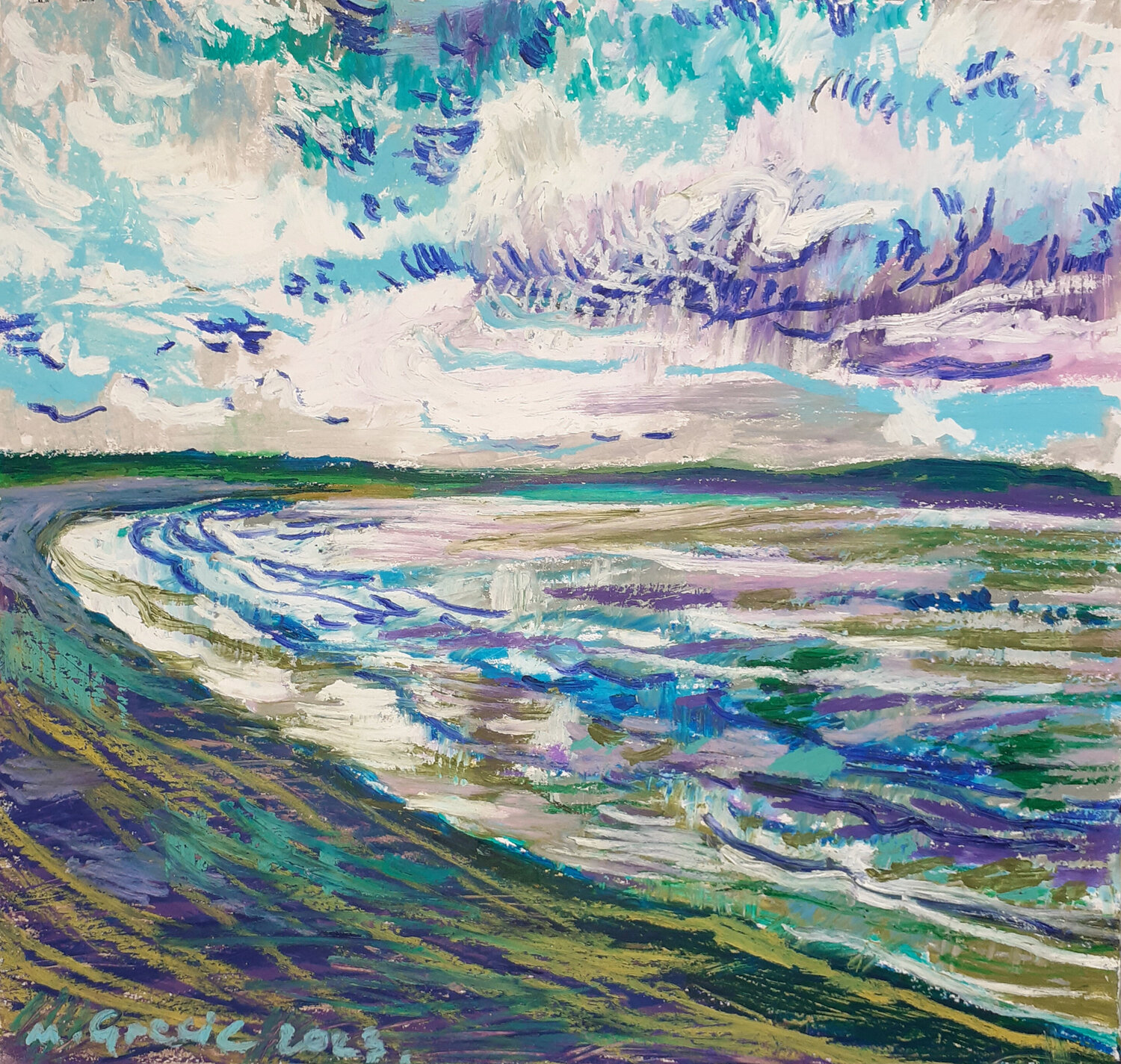 High tide in Machynys Maja Grecic