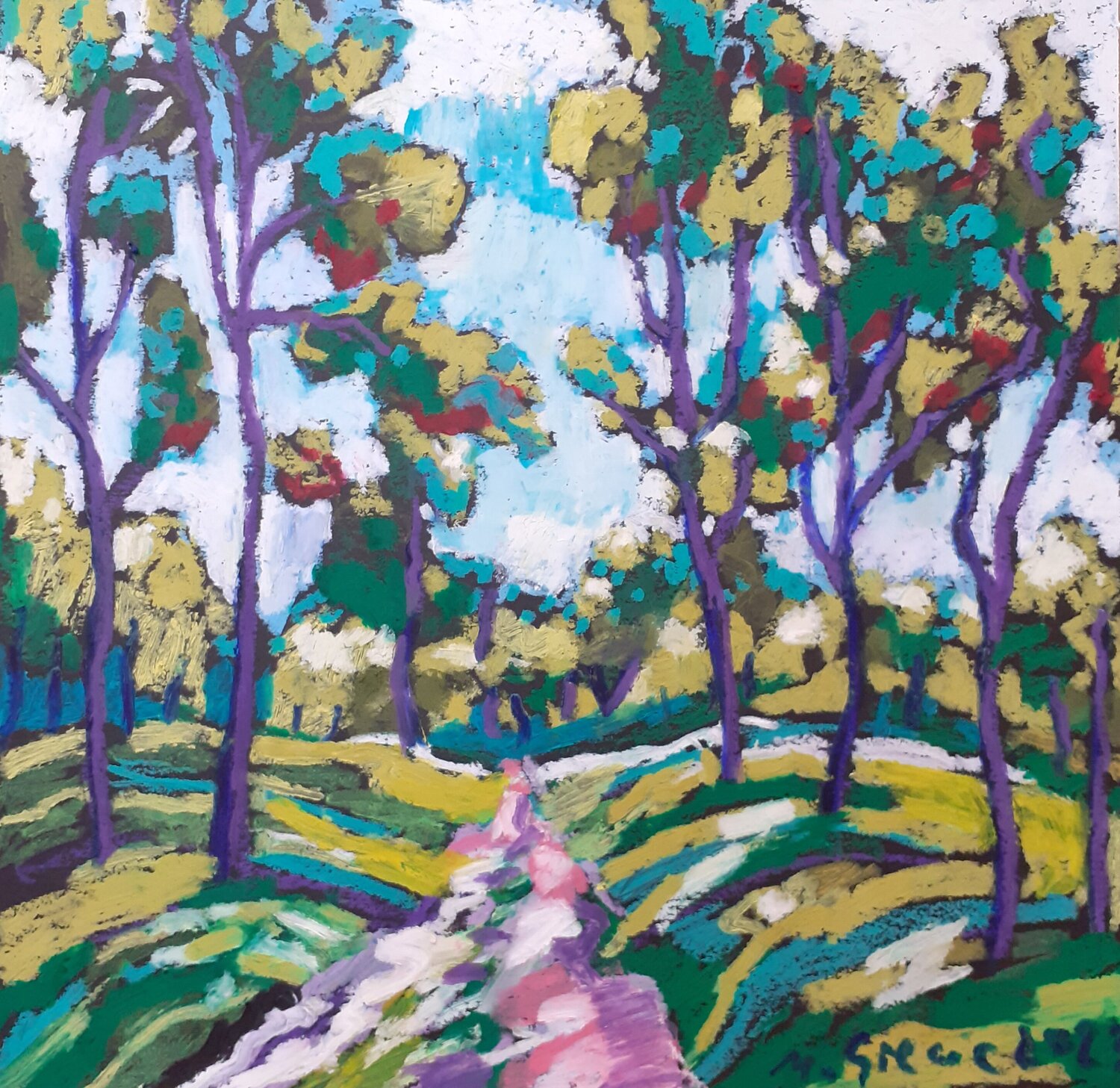 Spring path and the sky Maja Grecic