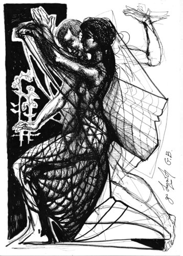 Rhythm of Bodies by Gia Bugadze, 소묘 for Sale on Singulart