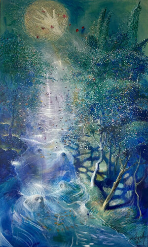 Quiet Flow van Gia Bugadze, Schilderij te koop op Singulart