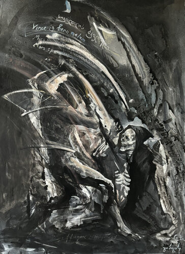 Slayer of Death di Gia Bugadze, Pittura in vendita su Singulart