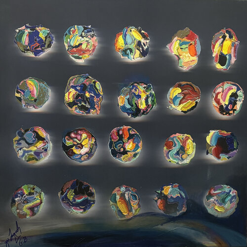 Structure II by Gia Bugadze, Painting for Sale on Singulart