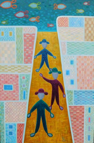 Evening in Brooklyn de Luana Stebule, Pintura a la venta en Singulart