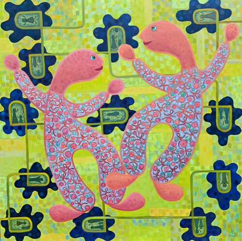 Adoration Of Flowers Spirits de Luana Stebule, Pintura a la venta en Singulart