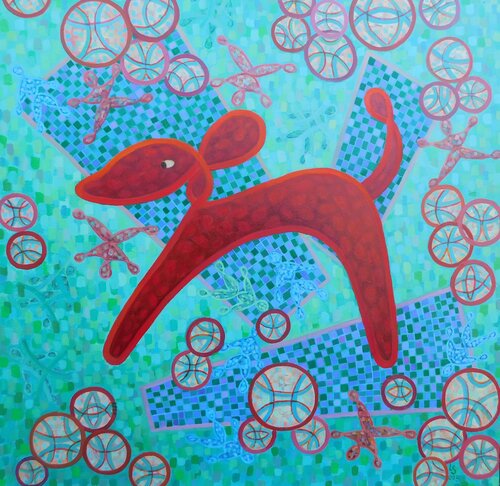 A Hunter For The Secrets Signs di Luana Stebule, Pittura in vendita su Singulart