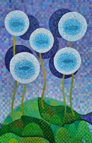 Dandelions In Danger de Luana Stebule, Pintura a la venta en Singulart