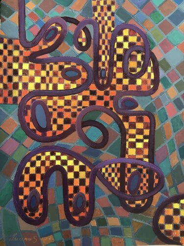 Lights of the city de Luana Stebule, Pintura a la venta en Singulart