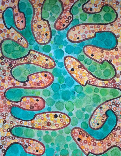 Get-together by Luana Stebule, Painting for Sale on Singulart