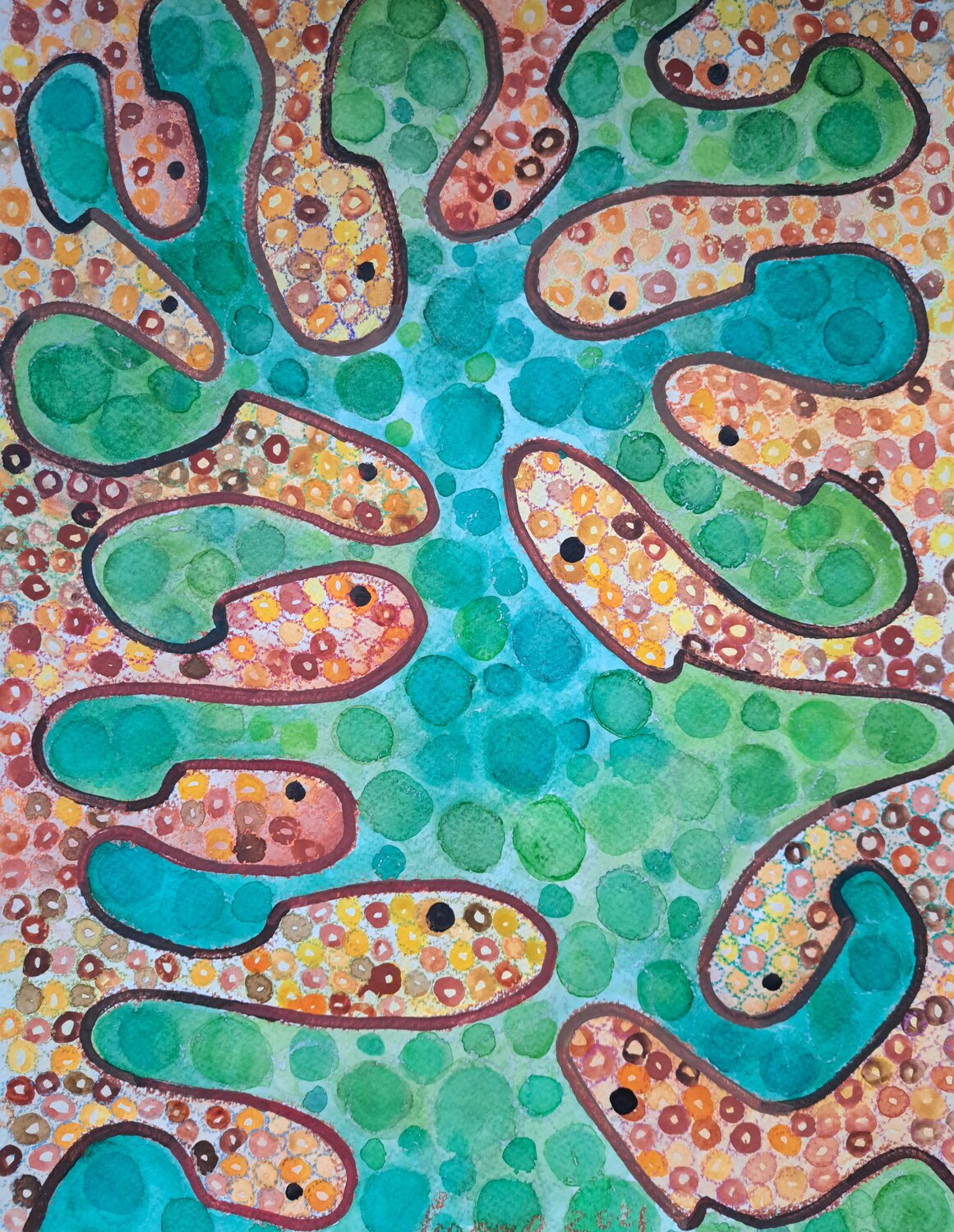 Get-together Luana Stebule Original painting for sale
