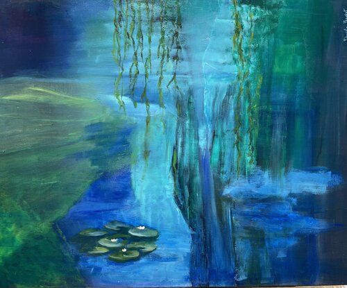 Mes nymphéas van Daniele Badet, Schilderij te koop op Singulart