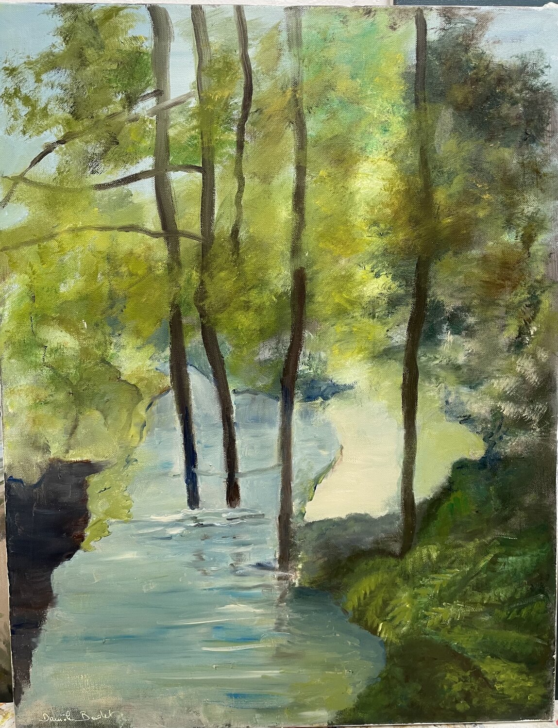 Le ruisseau sous les arbres Daniele Badet