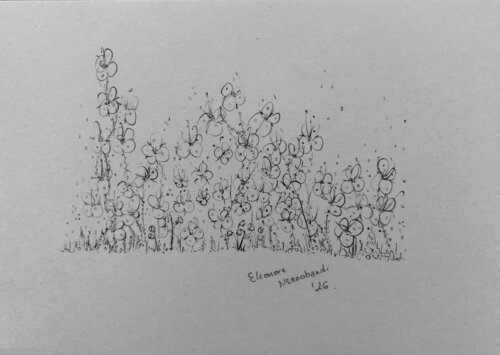 SOUS LA TERRASSE - étude IV von Eléonore Nsanabandi, Malerei kaufen auf Singulart