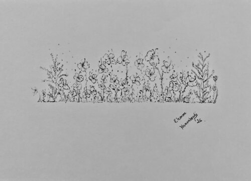 SOUS LA TERRASSE - étude VII van Eléonore Nsanabandi, Schilderij te koop op Singulart