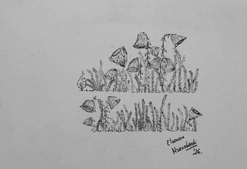 SOUS LA TERRASSE - étude X by Eléonore Nsanabandi, 회화 for Sale on Singulart