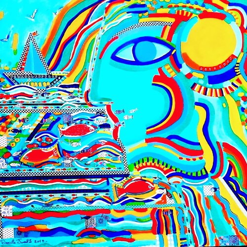 La mer de Daniele Jasselin, Pintura a la venta en Singulart