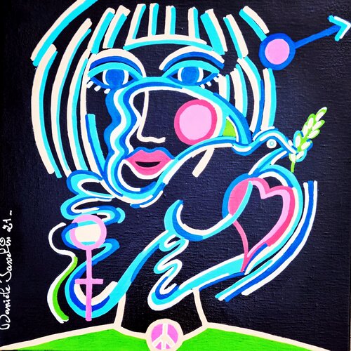 Peace de Daniele Jasselin, Pintura a la venta en Singulart