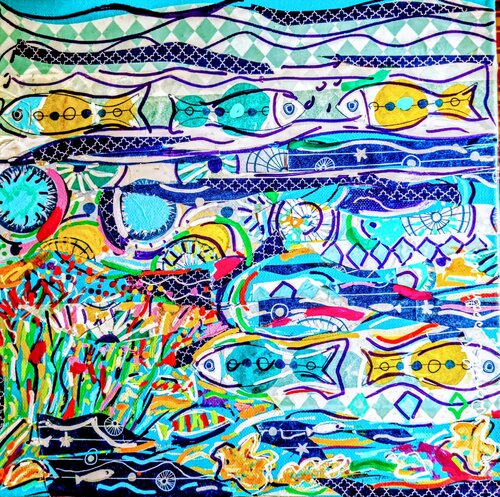 Under the sea de Daniele Jasselin, Pintura a la venta en Singulart