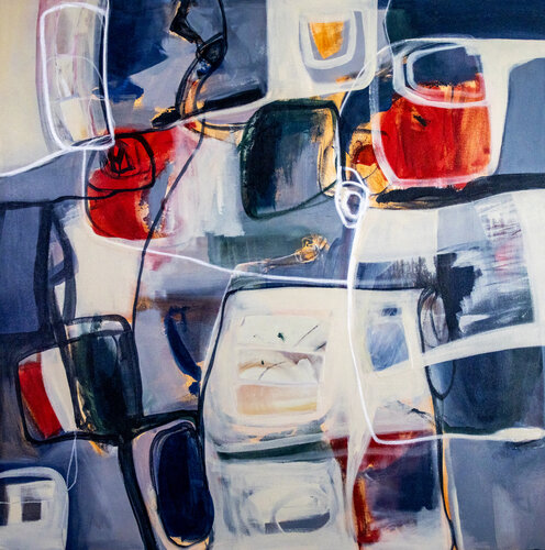 Where sun meets snow de Monica Diaz, Pintura a la venta en Singulart