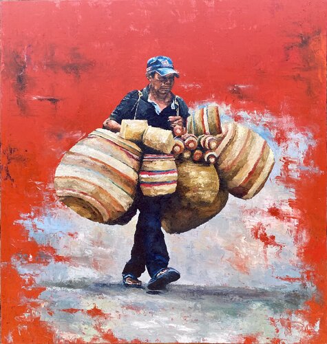 Weights of Life di Gigi Miahs, Pittura in vendita su Singulart