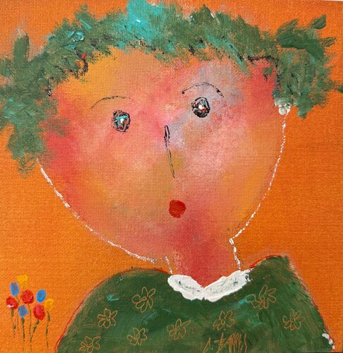 Rose van Christine Barrès, Schilderij te koop op Singulart